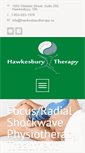 Mobile Screenshot of hawkesburytherapy.ca