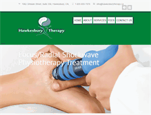 Tablet Screenshot of hawkesburytherapy.ca